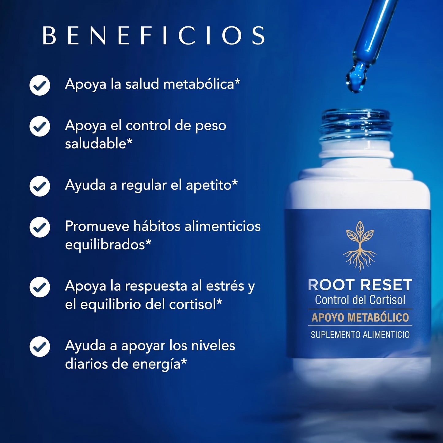 Root Reset  Fórmula natural para reducir el cortisol e inflamación